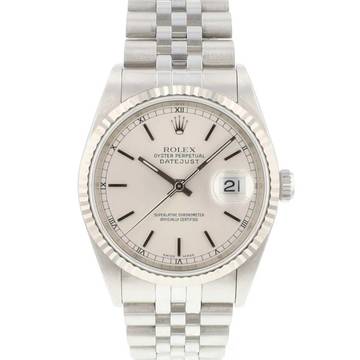  Rolex Datejust 36 Jubilee Fluted Silver Dial 