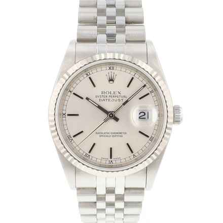  Rolex Datejust 36 Jubilee Fluted Silver Dial 