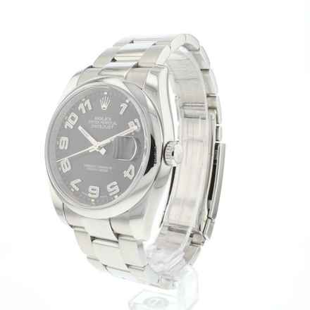  Rolex Datejust 36 Steel Black Concentric Dial / Roulette Date 