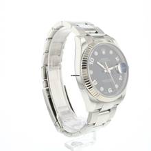 Thumbnail von Rolex Oyster Perpetual Date 34 Oyster Fluted Factory Diamond Arabic Black Dial