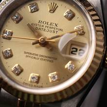 Thumbnail von Rolex Lady-Datejust 26 Steel Gold Jubilee Fluted Diamond Champagne Dial