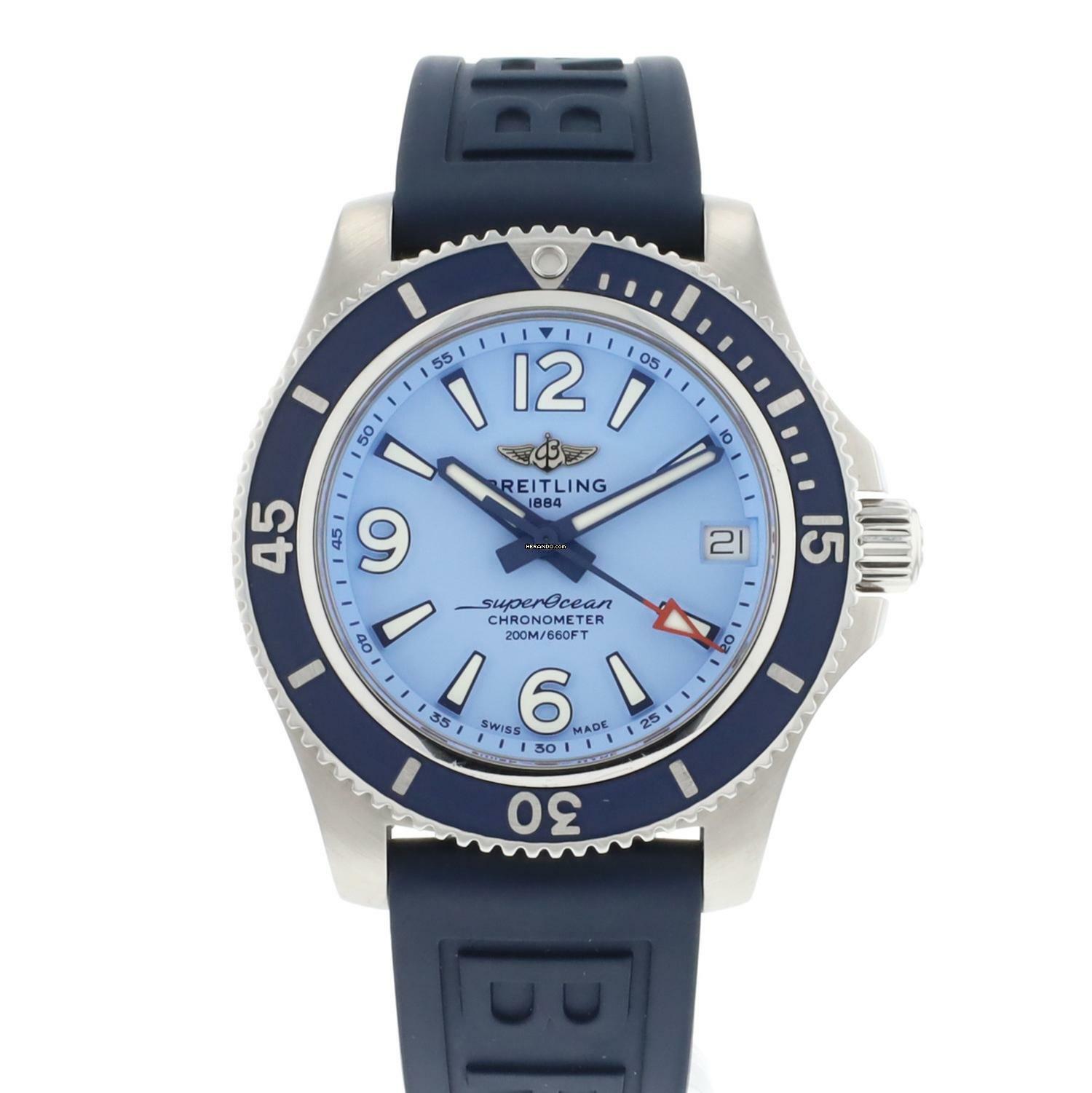 Breitling Superocean 36 Lady 36MM Blue