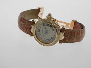 Thumbnail von Cartier Pasha C Automatik mit origin Brillantlünette 18 Karat Gelbgold 36 mm im TOP Zustand Full Set