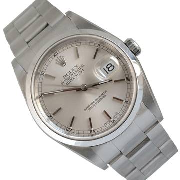  Rolex Datejust 36 16200 Soleil silver dial TOP Condition Full Set 