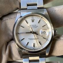 Thumbnail von Rolex Datejust 36 16200 Soleil silver dial TOP Condition Full Set