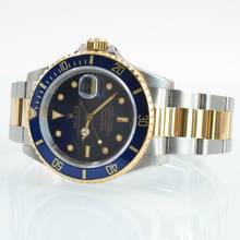 Thumbnail von Rolex Submariner Date 16613 blue tritium dial 1991 Full Set