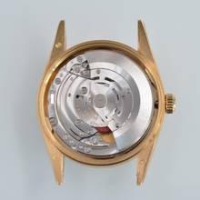 Thumbnail von Rolex Oyster Perpetual Date 15238 black dial gold 18KT Full Set TOP Condition