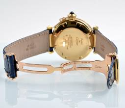 Thumbnail von Cartier Pasha 38MM Lapis Lazuli dial yellow gold 18KT Full Set TOP Condition