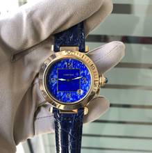 Thumbnail von Cartier Pasha 38MM Lapis Lazuli dial yellow gold 18KT Full Set TOP Condition