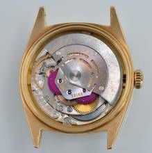 Thumbnail von Rolex Datejust 36 1607 champagne dial bark finish bezel gold 18KT 1964 Full Set