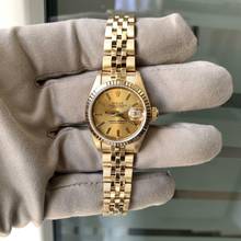 Thumbnail von Rolex Lady-Datejust 69178 Ladies 26MM champagne dial gold 18KT Full Set TOP Condition