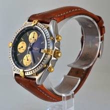 Thumbnail von Breitling Chronomat 81950 chronograph black dial steel 1989 Full Set