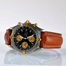Thumbnail von Breitling Chronomat 81950 chronograph black dial steel 1989 Full Set