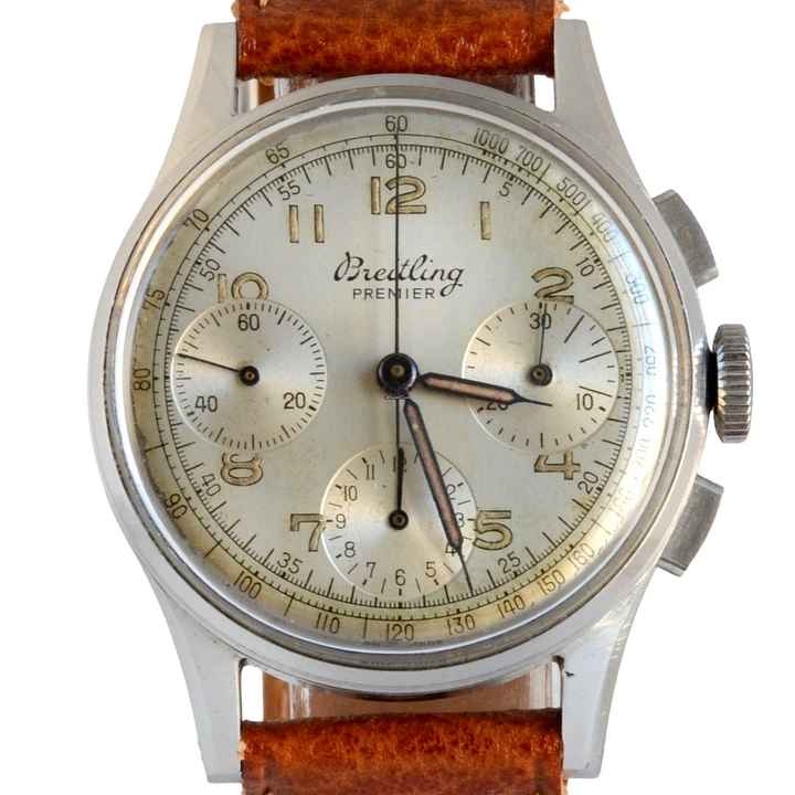  Breitling Premier 787 chronograph caliber venus 178 steel 1940 