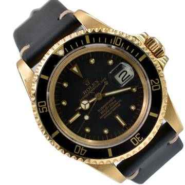  Rolex Submariner Date 1680/8 black nipple dial yellow gold 18KT TOP Condition 1977 TOP Condition 