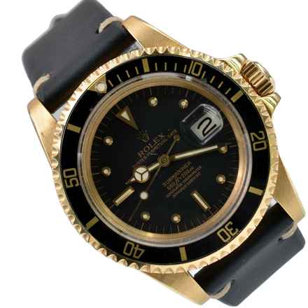  Rolex Submariner Date 1680/8 black nipple dial yellow gold 18KT TOP Condition 1977 TOP Condition 