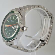Thumbnail von Bulova Snorkel 7202 666FT Diver Day-Date green dial automatic 1974