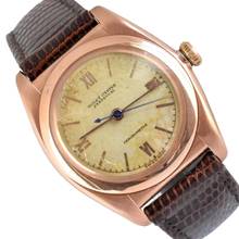 Thumbnail von Rolex Oyster Perpetual Ovetto 3696 BubbleBack Chronometer ivory dial rose gold 18KT 1937