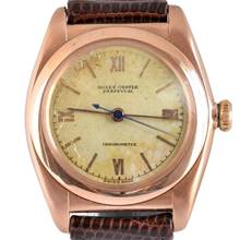 Thumbnail von Rolex Oyster Perpetual Ovetto 3696 BubbleBack Chronometer ivory dial rose gold 18KT 1937