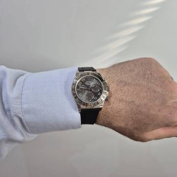  Rolex Daytona Ouro Branco Racing Gray 40mm Automático Completo 