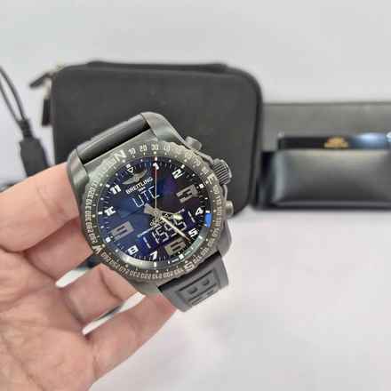  Breitling Cockpit B50 Night Mission 46mm PVD Titanium Quartz Completo 