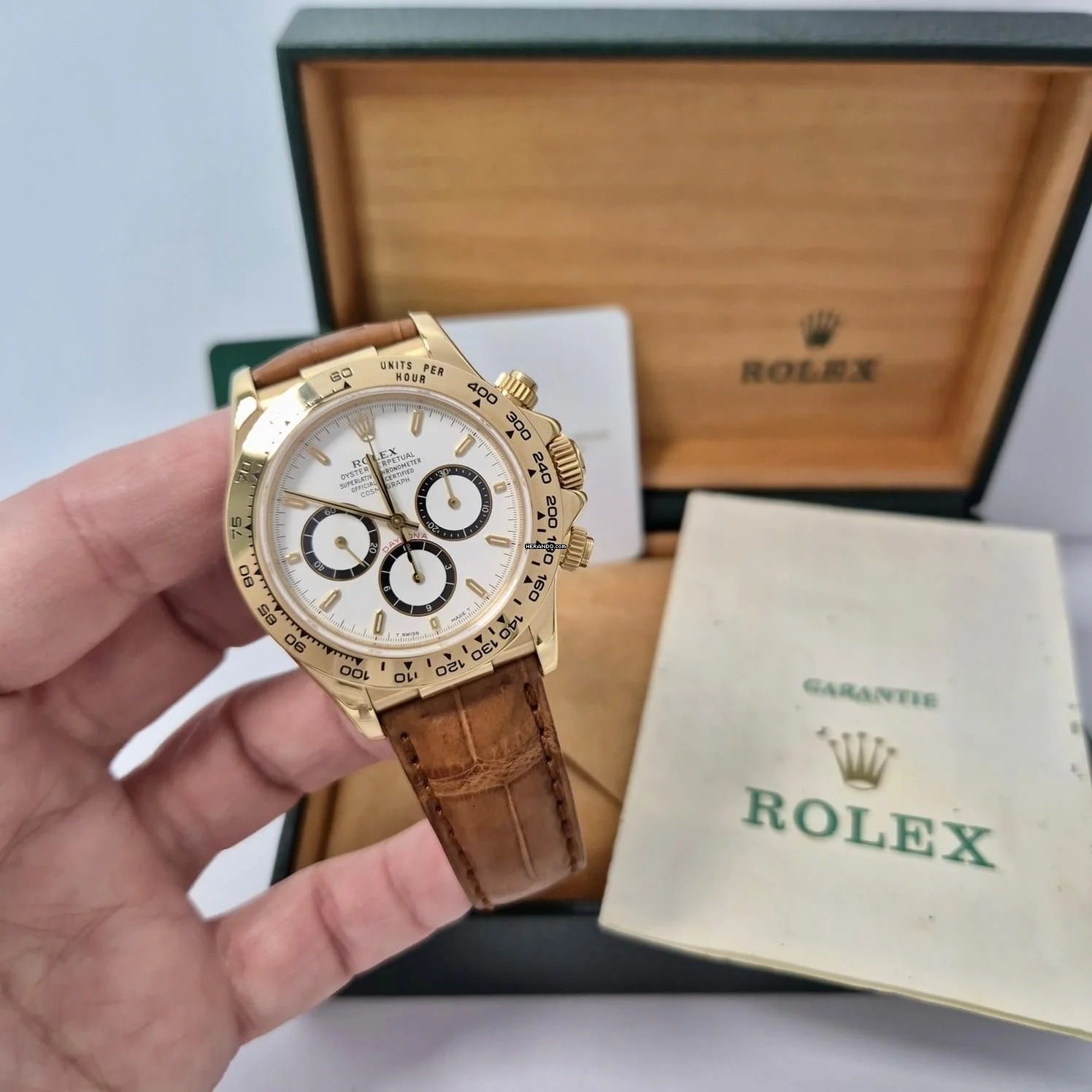  Rolex Daytona Ouro Amarelo Zenith Movement 40mm Completo 