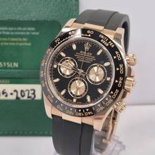 Thumbnail von Rolex Daytona Ouro Rosé Oysterflex Black Dial 40mm Automático Completo