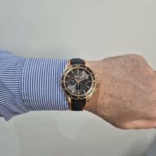 Thumbnail von Omega Seamaster Aqua Terra Chronograph GMT Ouro Rosé 44mm Automático Completo