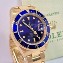 Thumbnail von Rolex Submariner Date Full Gold Purple Dial 40mm Automático Completo