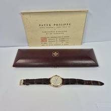 Thumbnail von Patek Philippe Calatrava Gubelin Edition With Box & Papers 34mm Corda Completo