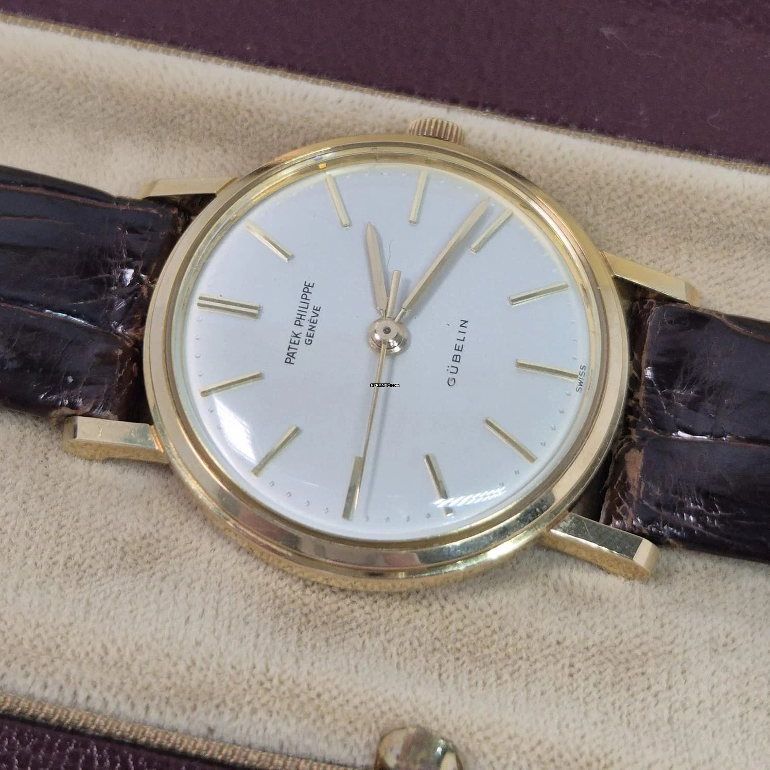  Patek Philippe Calatrava Gubelin Edition With Box & Papers 34mm Corda Completo 