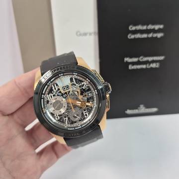 Jaeger-LeCoultre Master Compressor Extreme LAB 2 Tribute to Geophysic Ouro Rosé & Cerâmica 46mm Automático 