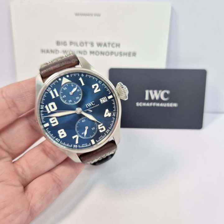  IWC Große Fliegeruhr Big Pilot Le Petit Prince Monopusher 8 Days Corda 46mm Completo 
