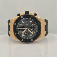 Thumbnail von Audemars Piguet Royal Oak Offshore Chronograph Ouro Rosé 2 Pulseiras 42mm Completo