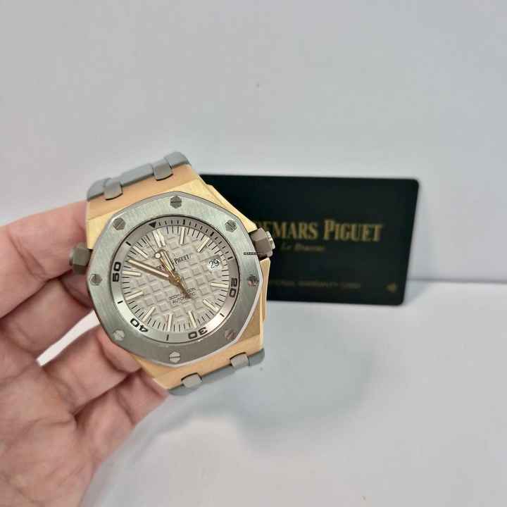  Audemars Piguet Royal Oak Offshore Diver Japan Limited Ouro Rosé & Titanium 42mm Completo 