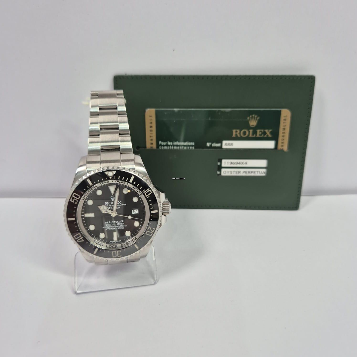 Rolex Sea-Dweller Deepsea Cerâmica 44mm Completo