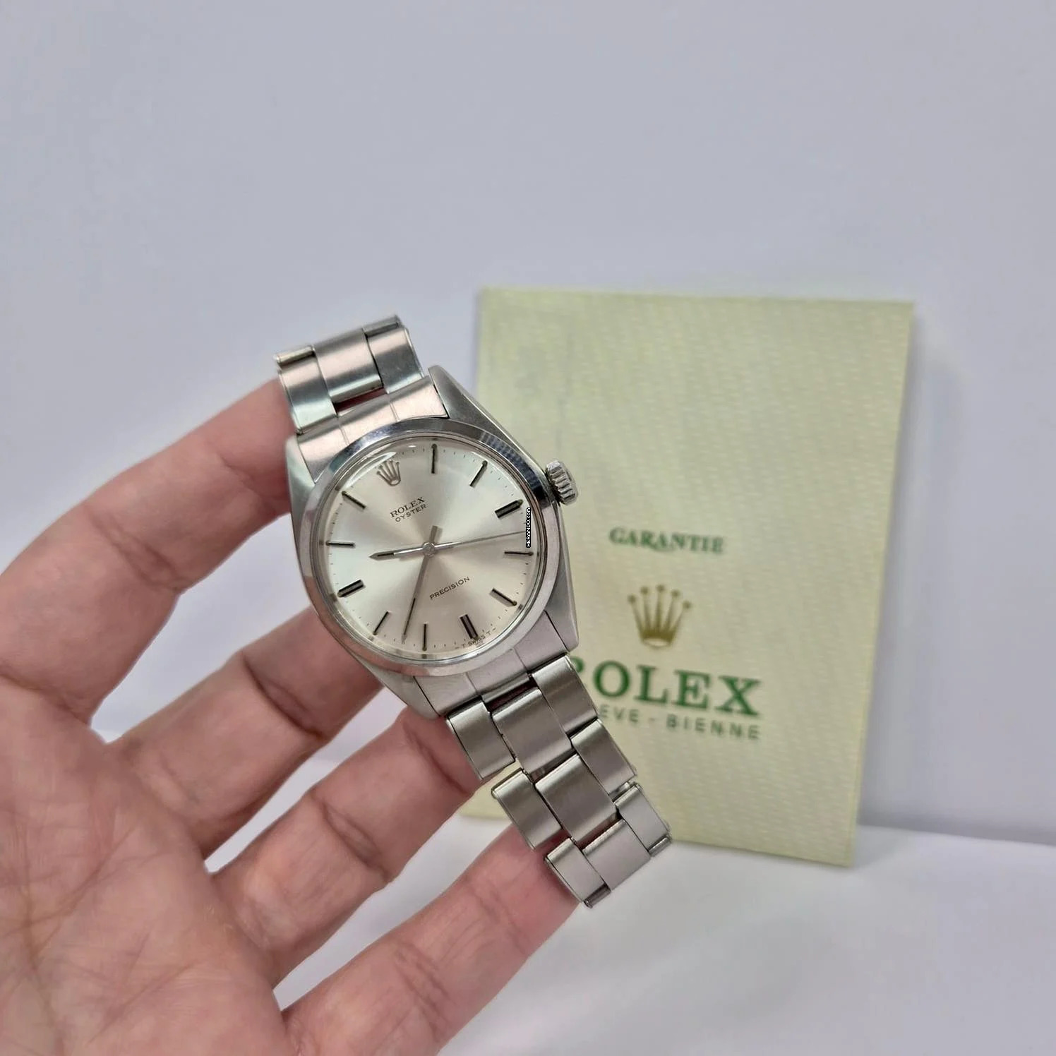 Rolex Oyster Precision Vintage 34mm Corda Completo