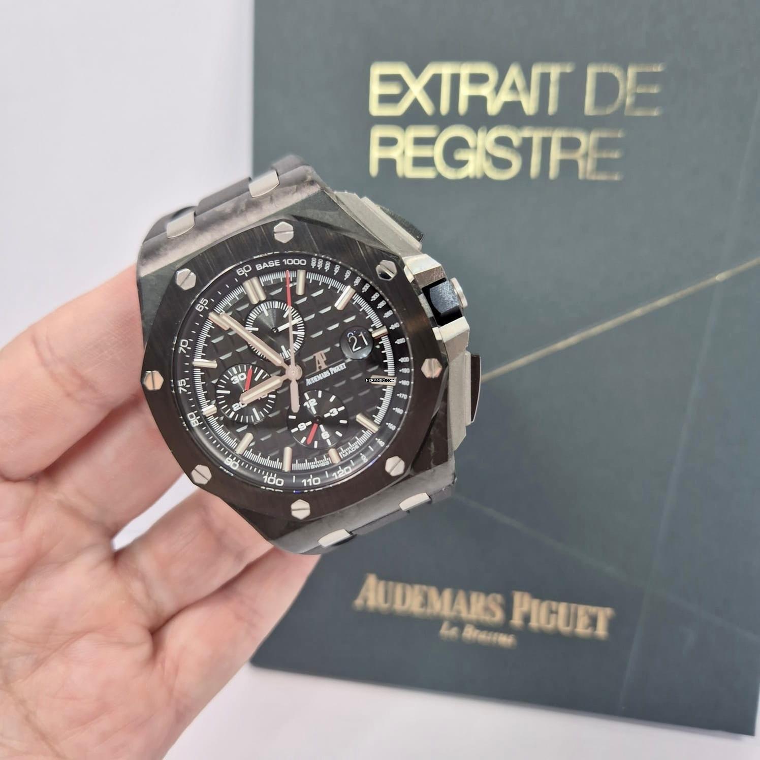  Audemars Piguet Royal Oak Offshore Chronograph Carbon & Ceramic 44mm Automático Completo 