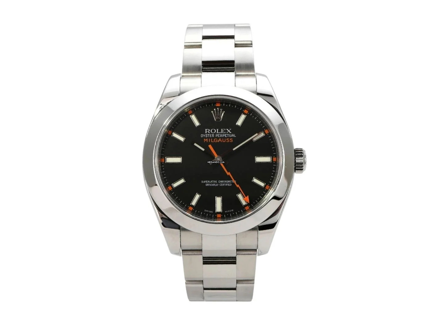 Rolex Milgauss Ref. 116400 schwarzes Zifferblatt