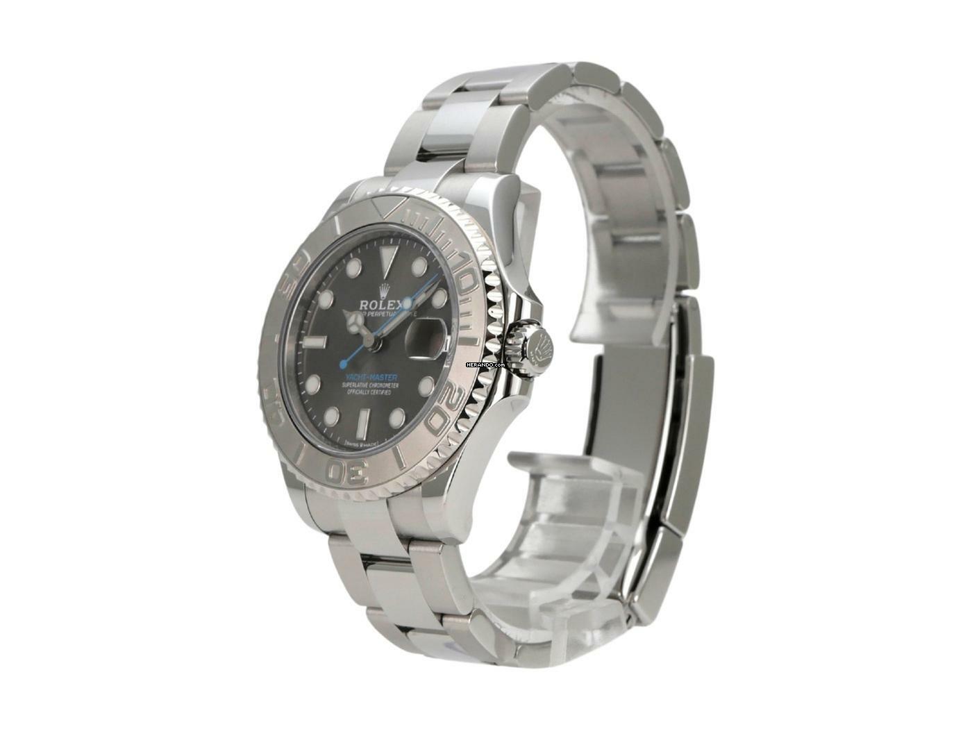 Rolex Yacht-Master 37 Edelstahl / Platin 37 Ref. 268622 Rhodium