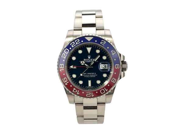  Rolex GMT-Master II 750 Weißgold PEPSI 116719BLRO Blau 