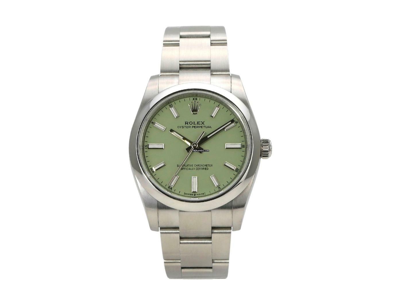 Rolex Oyster Perpetual 34 Ref. 124200 Pistachio