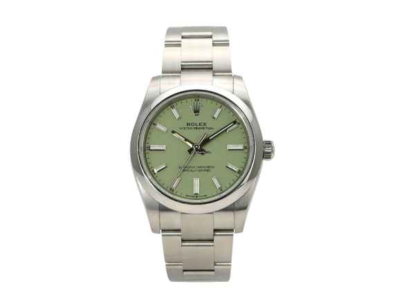  Rolex Oyster Perpetual 34 Ref. 124200 Pistachio 