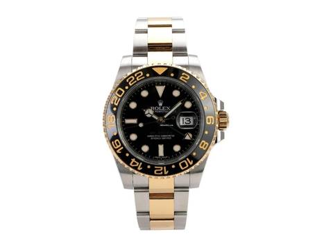  Rolex GMT-Master II Edelstahl Gelbgold 116713LN 
