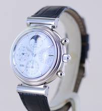 Thumbnail von IWC Da Vinci Perpetual Calendar Chronograph 18K Whitegold white Dial 39 mm Ewiger Calendar Dresswatch