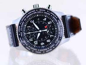 Thumbnail von IWC Fliegeruhr Timezoner Chronograph Flyback 46mm ungetragen B+P