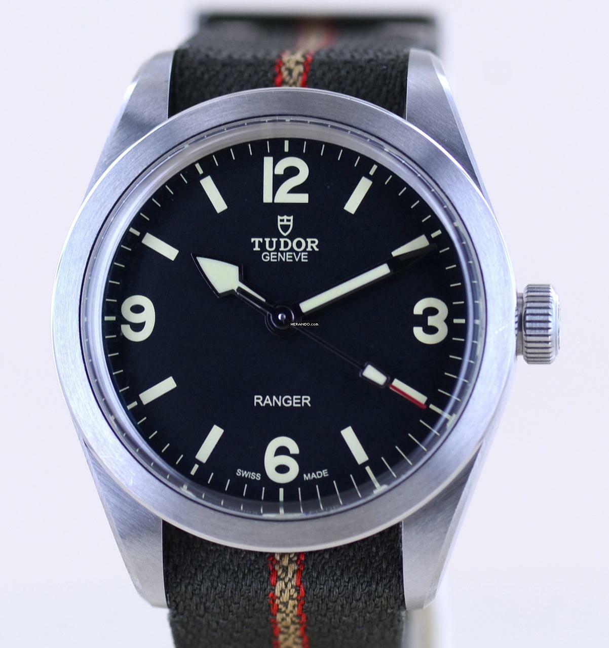 Tudor Ranger black Top No-Date Natoband Automatic B+P 