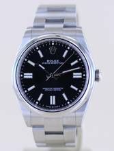 Thumbnail von Rolex Oyster Perpetual 41 schwarz Dial Rehaut black 41mm 124300 B+P