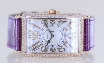 Thumbnail von Franck Muller Long Island 18K Roségold Diamond Case Arabic Dial no Date Big Size
