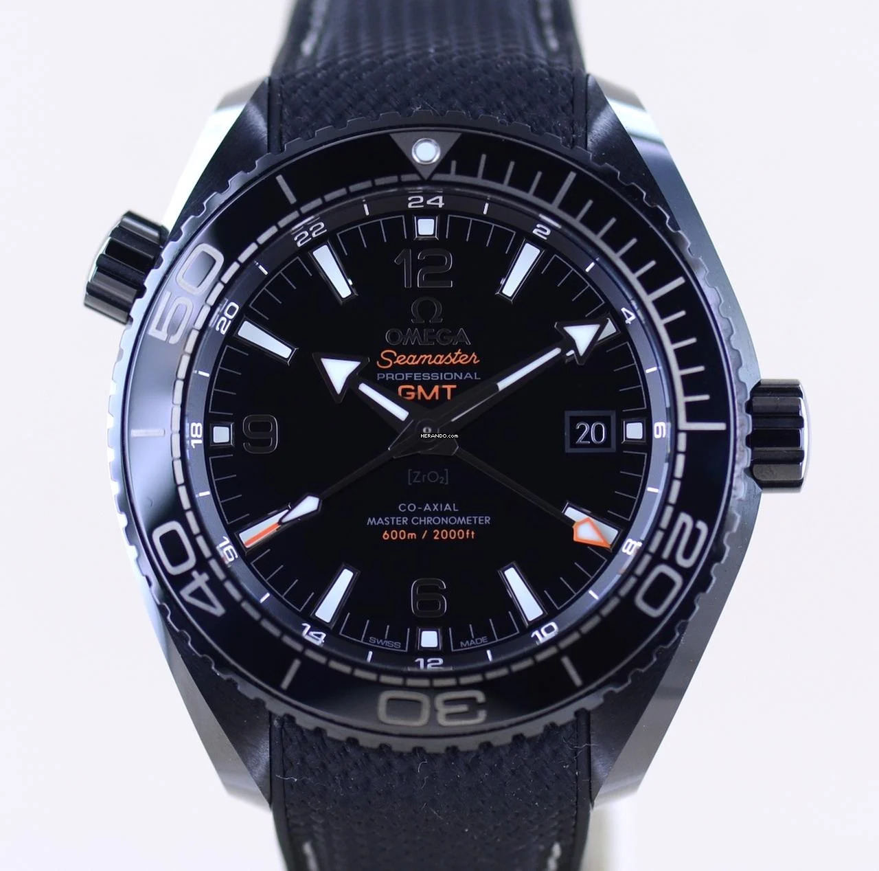 Omega Seamaster Planet Ocean Deep Black Planet Ocean 600M GMT Keramik 45,5 mm Cal. 8906 B+P